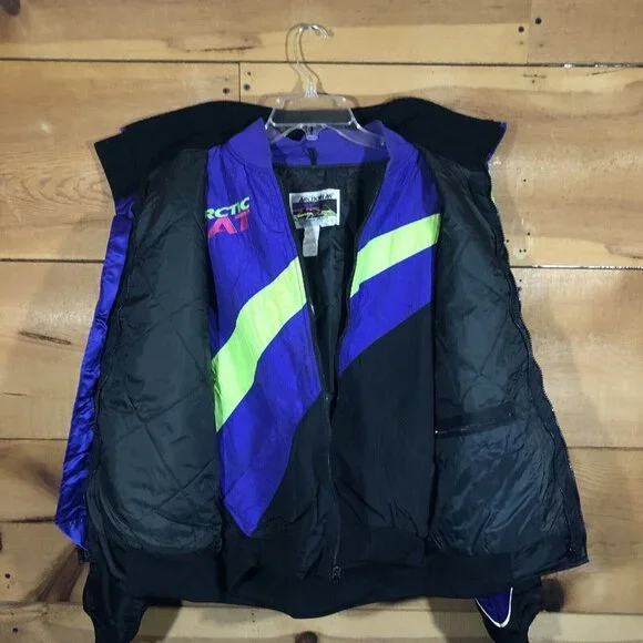 Vintage Arctic Cat 2-In-1 Retro Snowmobile Arcticwear Jacket Mens Size Medium